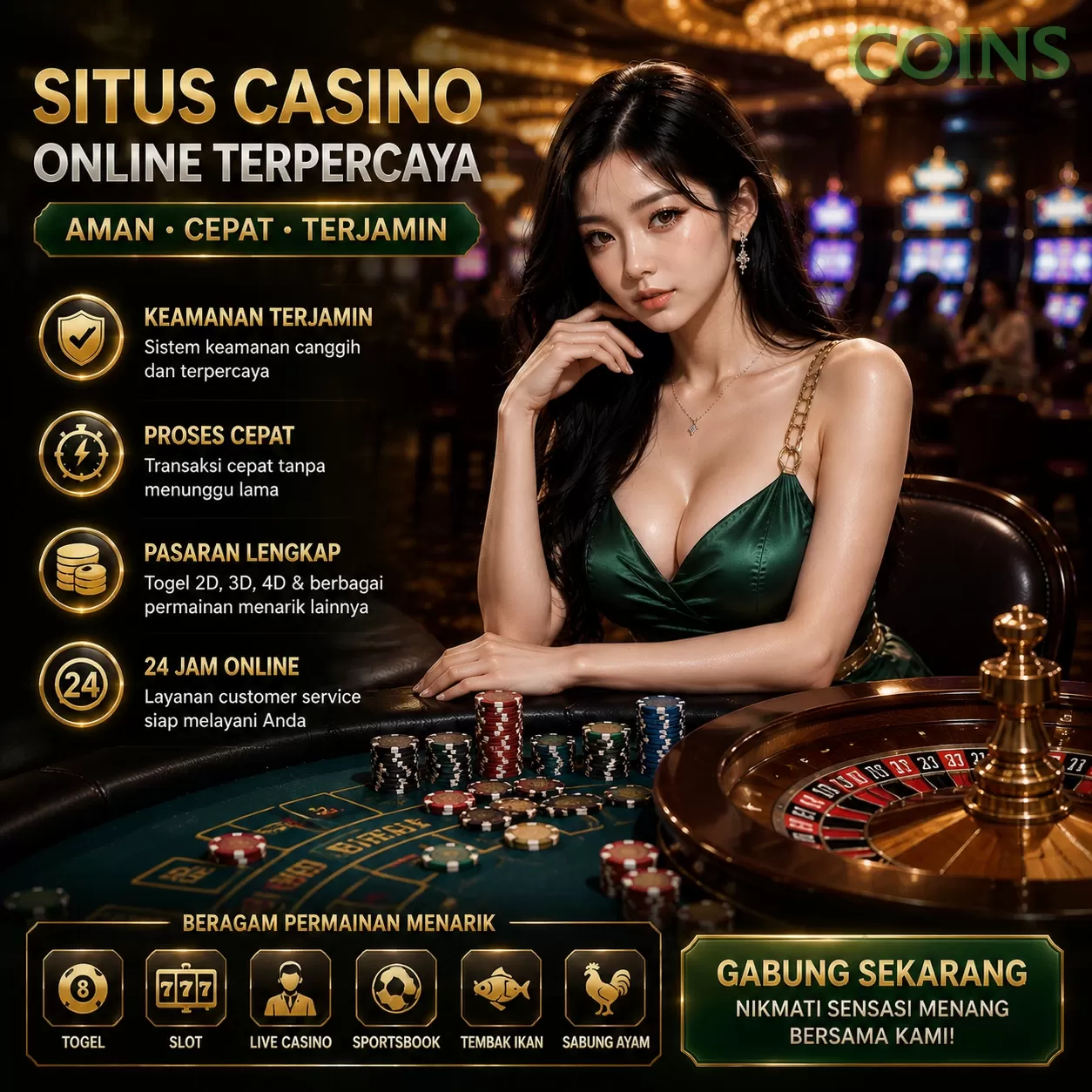coins Dukungan Pelanggan