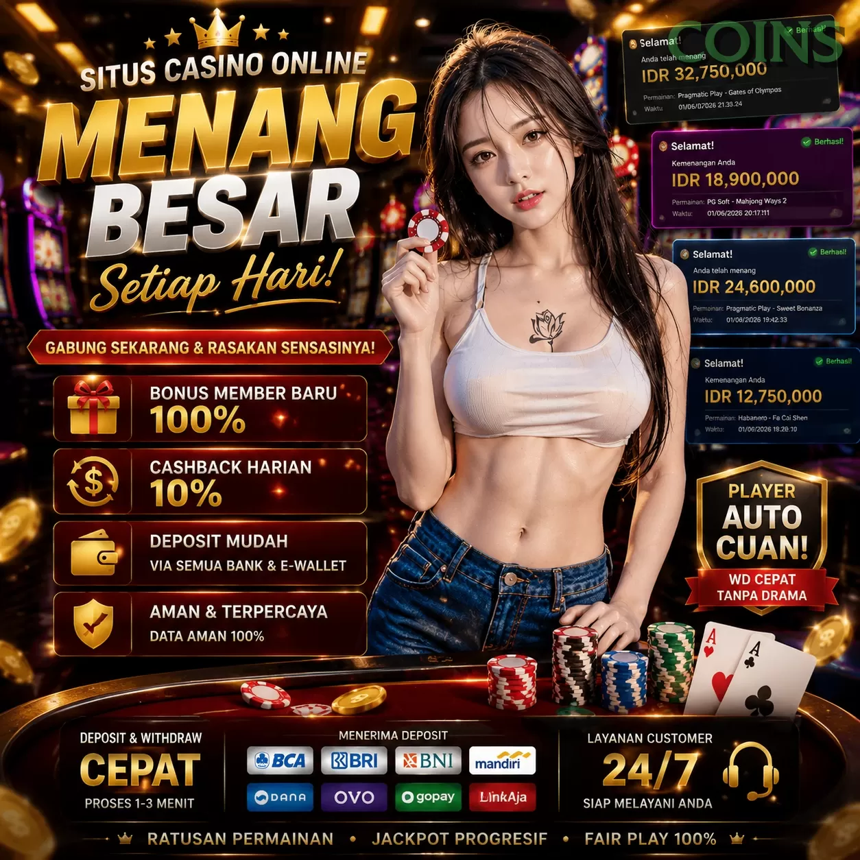 Pengalaman Bermain yang Menarik di coins